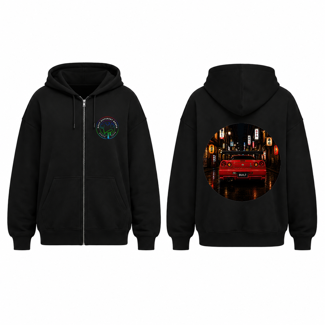 BDG Zip Up Hoodie - Nissan Skyline