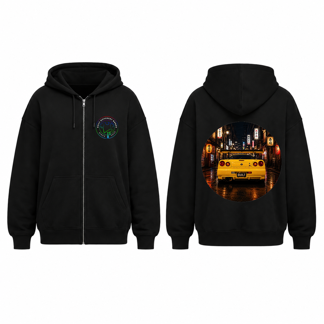 BDG Zip Up Hoodie - Nissan Skyline